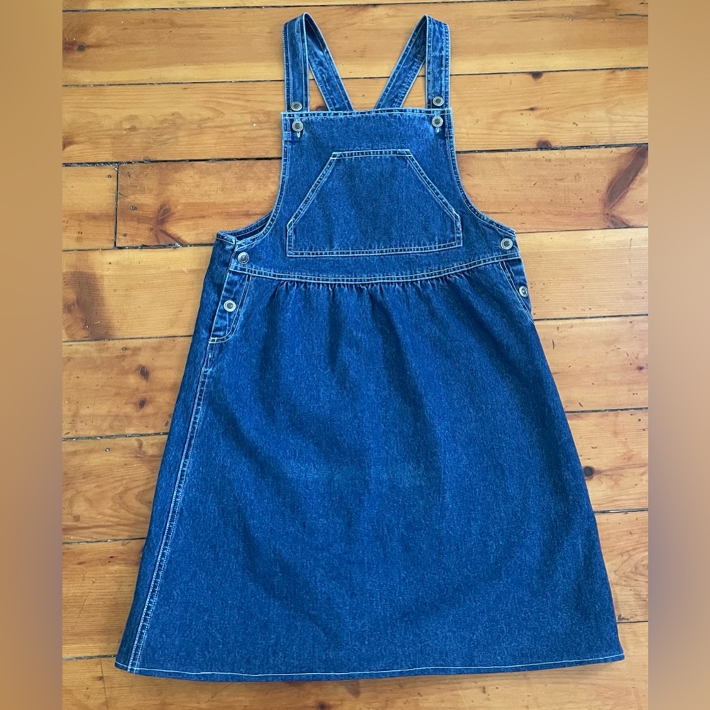L.L. Bean denim overall dress